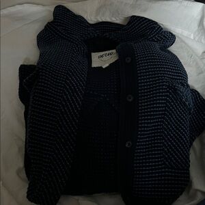 Aerie Navy and Black Striped Sweater